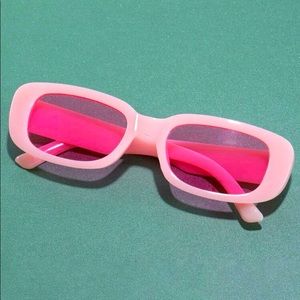 Pink Frame Fashion Glasses